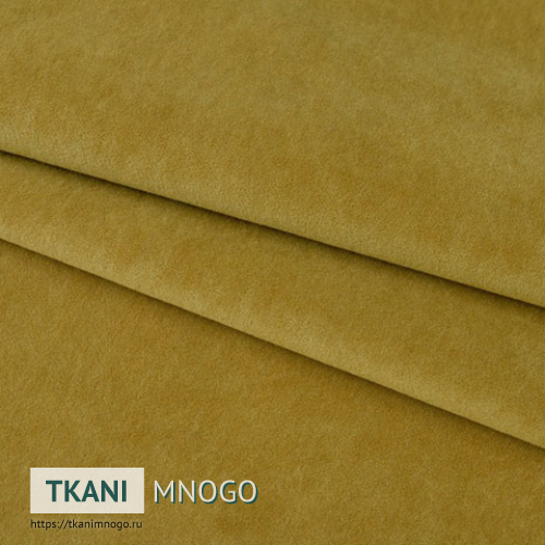 Фото ткани велюра “170” (однотонный желтый)