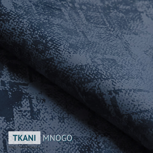 Фото ткани велюра “78” (узор синий)