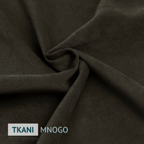 Фото материала велюра “23” (однотонный коричневый)