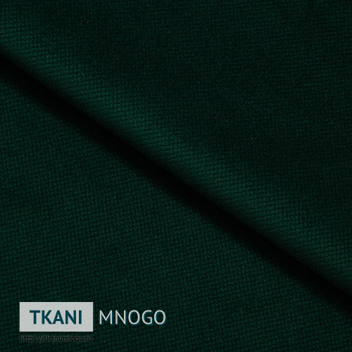 Фото ткани велюра “99” (однотонный зеленый)