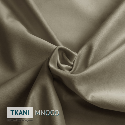 Фото ткани велюра “MR-2” (однотонный бежевый)